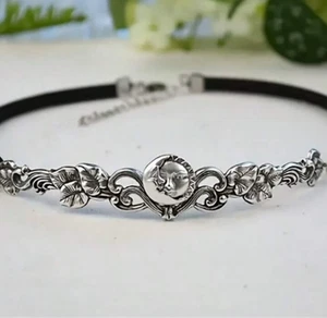 Moon sun wave black choker - Picture 1 of 2