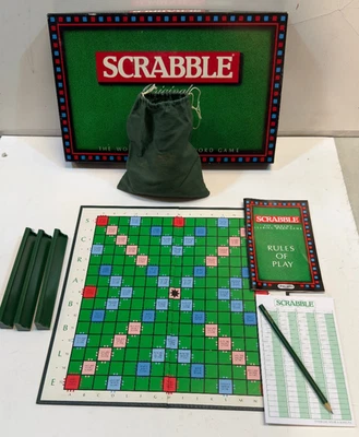 Vintage 1988 Scrabble Board Game In Very Good Condition - Image 1 of 4