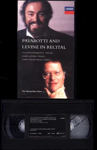 VHS OPERA PAVAROTTI AND LEVINE IN RECITAL MOZART ROSSINI VERDI DENZA BELLINI - Picture 1 of 1