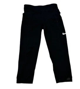 NIKE Big Kids Girls Large Black Trophy Training Capris CU2191 010 49-9 - Picture 1 of 10