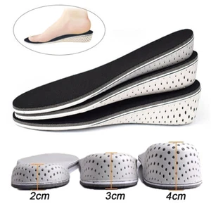 Men Women Invisible Height Increase Insoles Heel Lift Taller Shoe Inserts Pads - Picture 1 of 13