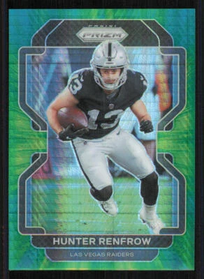 2021 Panini Prizm Prizms Neon Green Pulsar #176 Hunter Renfrow - Image 1 of 2
