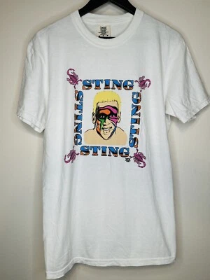 WCW Sting Caricature Scorpion Death Lock T Shirt Size M Wrestling - Image 1 of 4