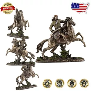 Exquisite Geronimo Native American Warrior Statue - 11-Inch Bronze Sculpture - Picture 1 of 8