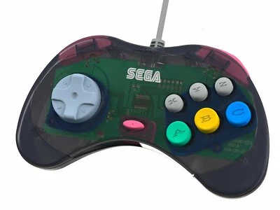 Retro-bit x SEGA Saturn Slate Grey 8 Button Controller Sega Saturn RET00131 -F* - Image 1 of 4