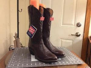 Neu Tony Lama Stiefel Herren 8 D schwarz Kirsche Pampas Leder Western Cowboy 2996 USA - Bild 1 von 12
