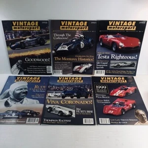 1999 6 lot- Vintage Motorsport Journal Motor Racing History All 6 1999 Issues! - Picture 1 of 16