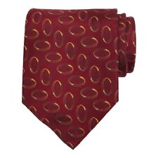 JZ Richards Mens Classic Tie 3.75 Burgundy 100% Silk Geometric Designer Necktie