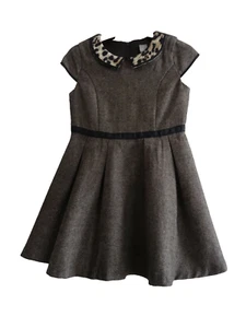 GIRLS PRETTY TU SPRING AUTUMN OCCASION TWEED SKATER DRESS AGE 5 Y YEARS YRS NEW - Picture 1 of 6
