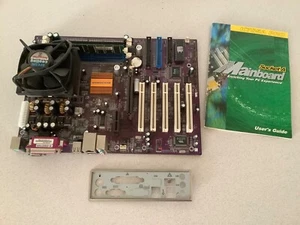 Motherboard Elitegroup ECS K7S5A Pro 5.0 + CPU + RAM + Lüfter - Afbeelding 1 van 9