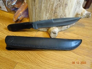 ANZA KNIVES #503 DUNESLAYER 13"  1085 FILE STEEL BLADE HANDLE BLK CANVAS MICARTA - Picture 1 of 24