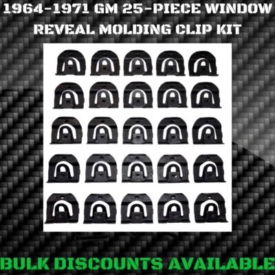 Corvair SS 1964-1971 ventana de vidrio trasero parabrisas moldura moldura clips revelación GM Foto 1 de 3