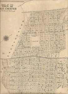 Bronxville East Chester Tuckahoe NY  1910  Maps with Landowners Names Shown - Picture 1 of 1