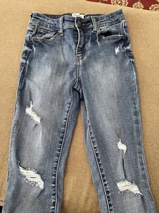 RSQ Kids Distressed Jeans Size 12 Mid Rise Ankle (AH) - Picture 1 of 7