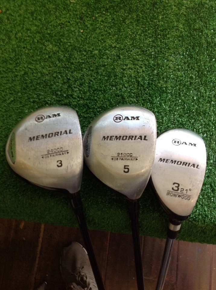 Ram Memorial Woods Set 3-5 Graphite Shafts 4-Hybrid Steel Shaft - Image 1 of 4