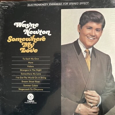 WAYNE NEWTON - 2 LPs -NOW & SOMEWHERE MY LOVE (SEALED) FIRST PRESS Vinyl Records - Image 1 of 4