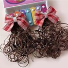 Synthetic Bowknot Hairclip Children Hairpin Wig Long Curly Hair Girl Bow Wig