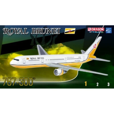 Dragon #55414 1/400 Royal Brunei  B767-300ER ~ V8-RBH (Airline) - Image 1 of 4