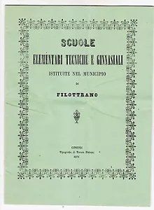 J357-MARCHE-FILOTTRANO-SCUOLE ELEM.TECNICHE E GINNASIALI 1871 - Bild 1 von 1