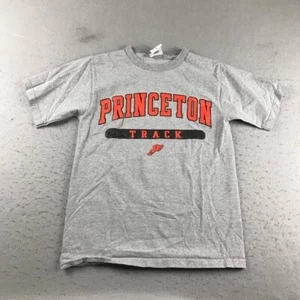 Vintage Champion Princeton Track Shirt Mens Small Gray Short Sleeves NCAA Tee - Picture 1 of 10