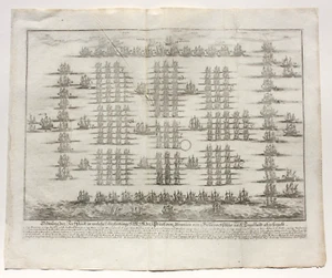 Matthäus Merian d. Ä. (1593-1650) Kupferstich, Invasionsflotte von William III. - Bild 1 von 7