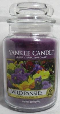 Yankee Candle Tarro Grande Vela 110-150 horas 22 OZ PENSAMIENTOS SALVAJES Floral con extractos Foto 1 de 4