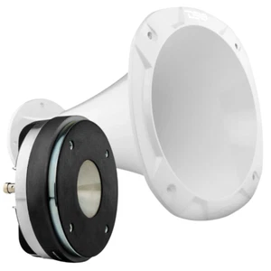 DS18 PRO-D1F 2" VC Phenolic Compression Driver 8-ohm + XL White Aluminum Horn - Picture 1 of 7