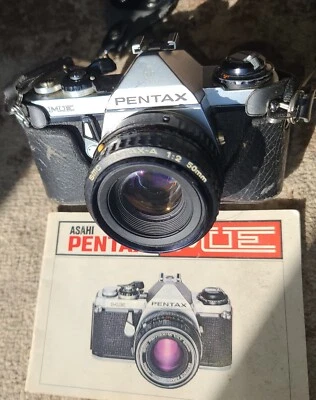 Pentax ME  #1643200 W/SMC Pentax-A 50/2 #2039507 TESTED 100% Working, 9+++ - Image 1 of 4