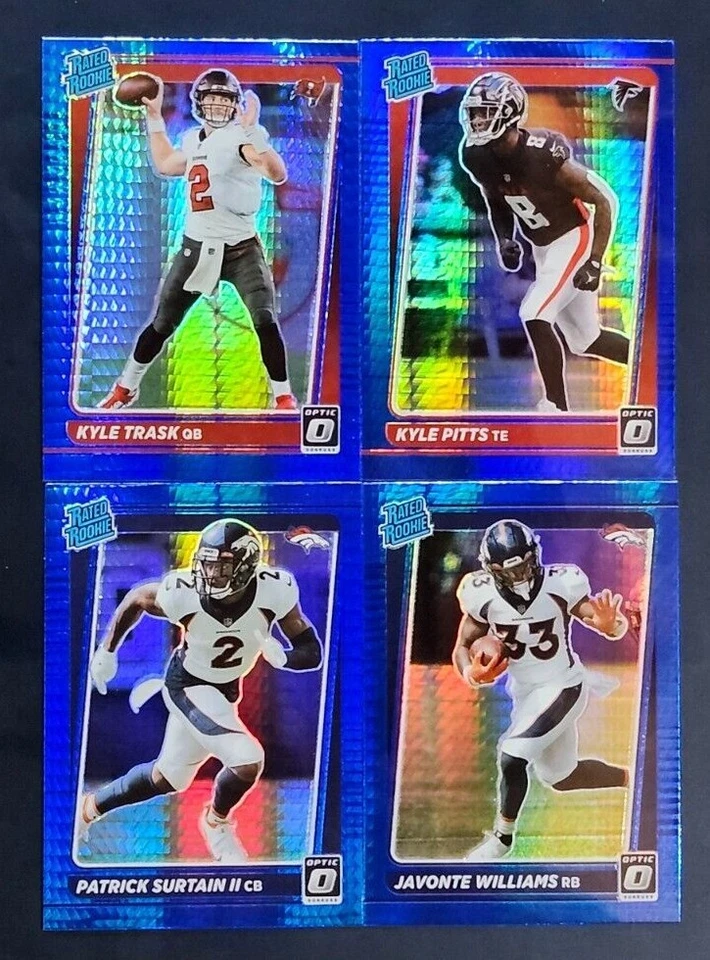 2021 Donruss Optic Football BLUE HYPER PRIZMS with Rated Rookies You Pick - Image 1 of 1