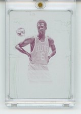 2015-16 BILL RUSSELL  NATIONAL TREASURES OF THE HALL MAGENTA PRINTING PLATE 1/1