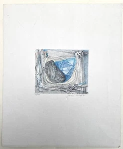 Anton Krajnc Original Abstrakter Litho Bleistift Signiert & Nr. ? P7, 97 oder 17 ?/200 - Bild 1 von 5