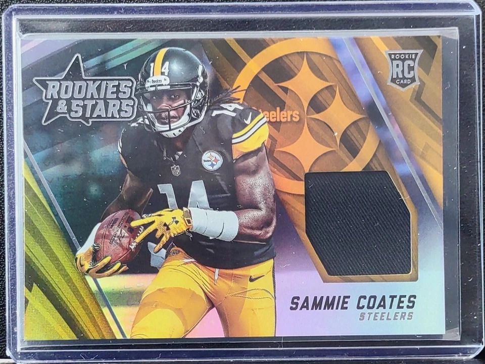 2025 Panini Rookies & Stars Sammie Coates RC Patch #RJ26 Pittsburgh Steelers - Image 1 of 2