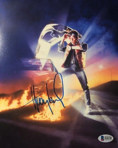 Huey Lewis signed autograped Back to the Future 8x10 poster promo photo COA Cover