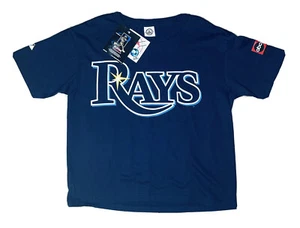 New Delta Tampa Bay Rays Shirt Youth Large Blue Baseball MLB Crawford #13 NWT - Picture 1 of 11