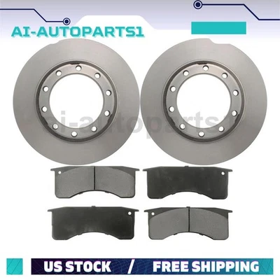 For Chevrolet T6500 2004-2009 Front Brake Rotors + Brake Pads Kit - Image 1 of 4