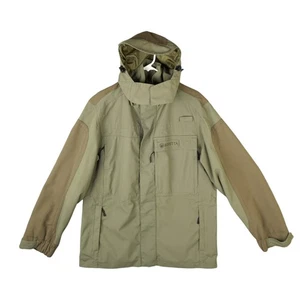 BERETTA Field Full Zip Jacket Coat Mens Sz Large Olive Green Outdoor Hunting EUC - Picture 1 of 20