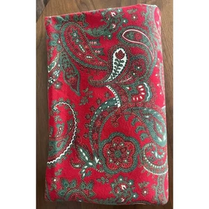 Waterford Weihnachten Urlaub Paisley Tischdecke rot grün Baumwolle 60" x 144" - Bild 1 von 4