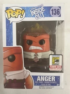Disney Pixar Inside Out Anger Funko Pop 136 SDCC Comic Con Exclusivo 1008 Piezas - Imagen 1 de 6