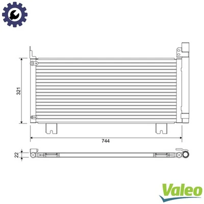 CONDENSER AIR CONDITIONING 822651 FOR LEXUS 2GR-FXE 3.5L 6cyl RX - Image 1 of 4