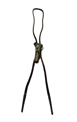 Bolo Tie Drift Madera Turquesa Jade Mago Rockabilly Vaquero Ajustable 32" Foto 1 de 4