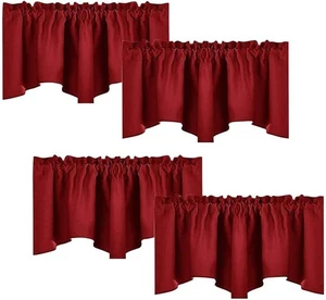 Nicetown Burgunderrot Verdunkelung 52" B x 18" L (4er Pack),  - Bild 1 von 9