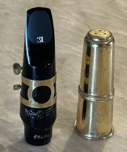 Vintage Brilhart Special Ebolin Baritone Bari Mouthpiece Selmer Ligature & Cap - Picture 1 of 14