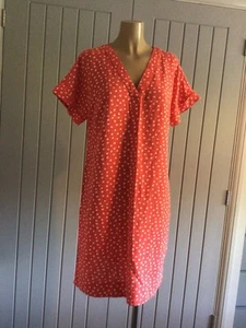 M&S Ladies Linen Day Dress UK 12 V Neck Short Sleeve 36” L Excellent - Picture 1 of 8