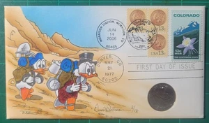 Peterman H.P. Uncle Scrooge 2006 Colorado State Quarter event ,F.D. cover w/coin - Picture 1 of 1