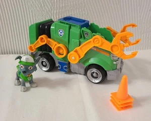 Paw Patrol The Movie Rocky Deluxe Fahrzeug Figur Müll Recycling Truck & Kegel - Bild 1 von 17