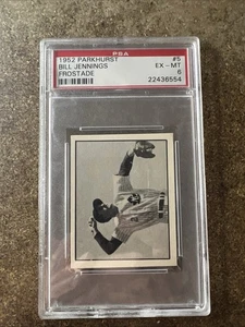 1952 Parkhurst Frostade #5 Bill Jennings PSA 6 Ex-Mt. Rare. Only 1 Graded Higher - Picture 1 of 4