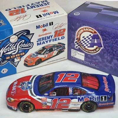 2000 Jeremy Mayfield Mobil 1 MLB World Series 1/24 Scale Action NASCAR Diecast - Image 1 of 4