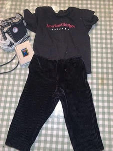 American Girl ~ American Girl Place camiseta negra Chicago Converse pantalones de terciopelo libro - Imagen 1 de 7