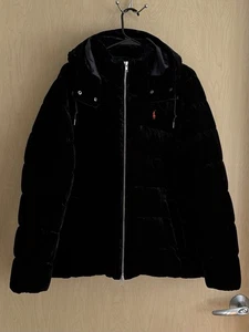 POLO RALPH LAUREN piumino trapuntato in velluto nero taglia XL $398,00 - Foto 1 di 7