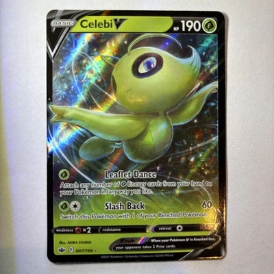 Celebi V 007/198 Swsh06: Sword & Shield - Chilling Reign Holo - Image 1 of 2